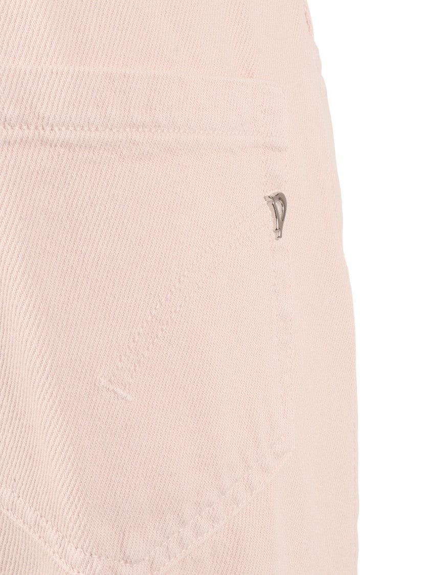 Dondup High Waisted Cropped Straight-Leg Pants