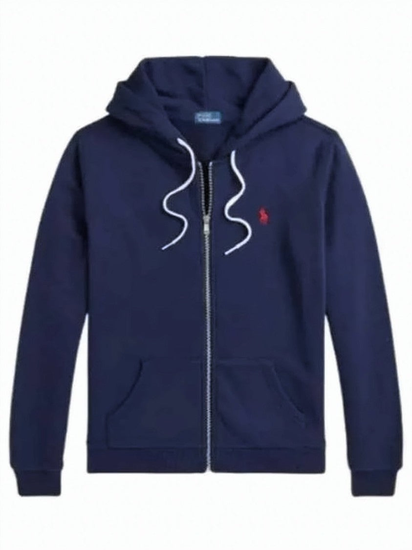 Polo Ralph Lauren Cotton Zip-Up Hoodie With Embroidered Logo