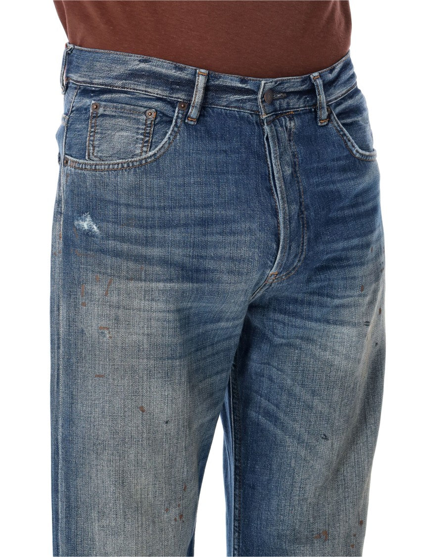 Acne Studios Blue Vintage-Inspired Denim Jeans