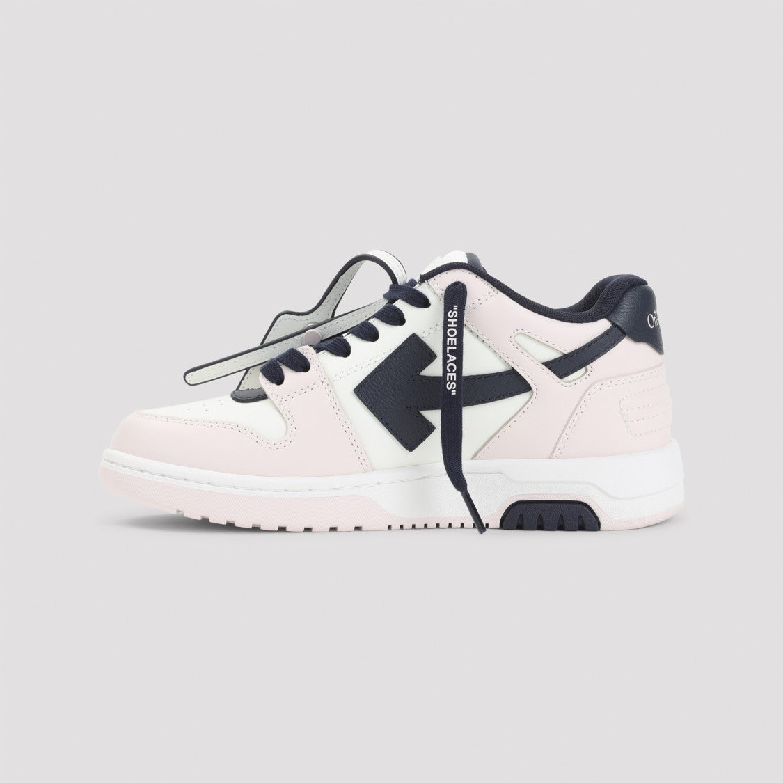 Off-White Pink Leather M-Out Of Office Sneakers