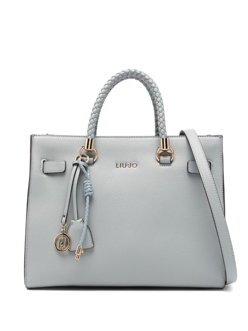Liu Jo Blue Charm Detail Top Handle Shoulder Bag