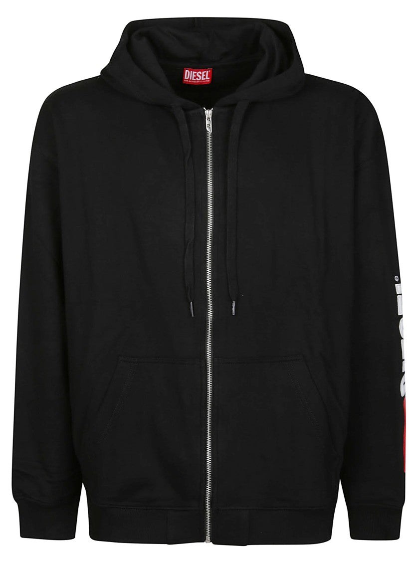 Diesel Black S-Boxt Full Zip Div Hoodie