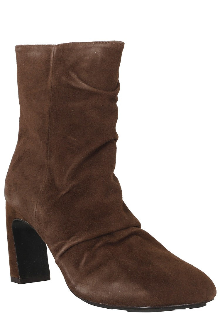Ash Mink Cashmere Slouched Ankle Boots