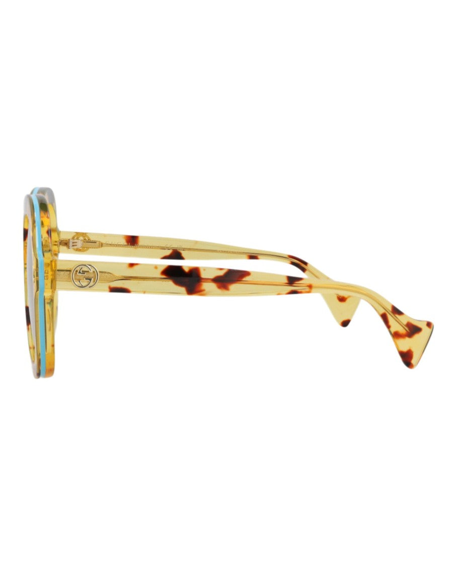 Gucci Round-Frame Acetate Sunglasses