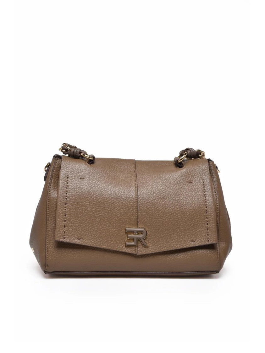 Ermanno Firenze Eba Shoulder Bag With Structured Silhouette And Pebbled Texture