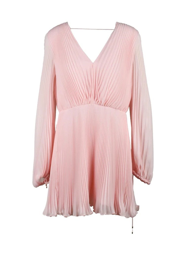 Max Mara Pleated Short Dress - Pink
