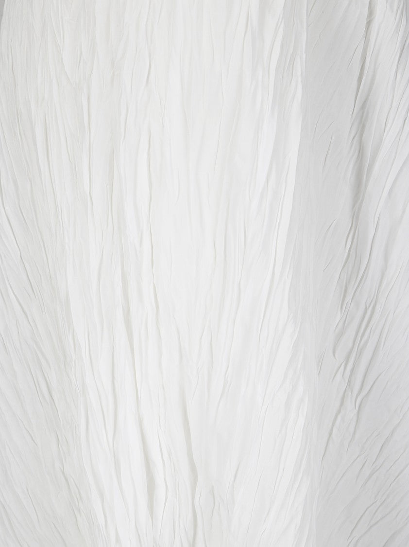 Stefano Mortari Pleat Effect High-Waisted Skirt