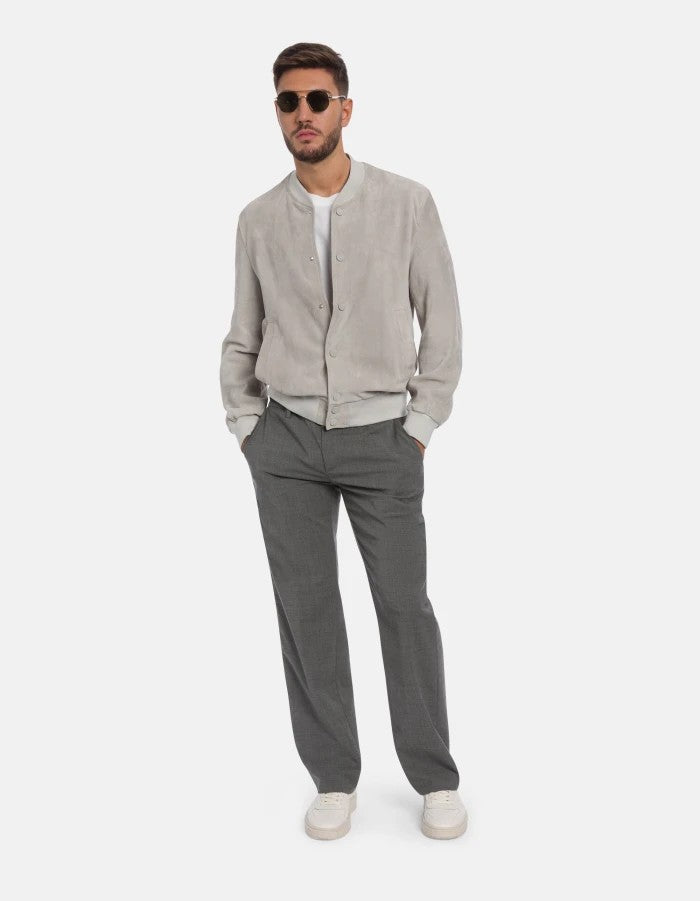 Dondup Soft Suede Jacket And Relaxed Fit