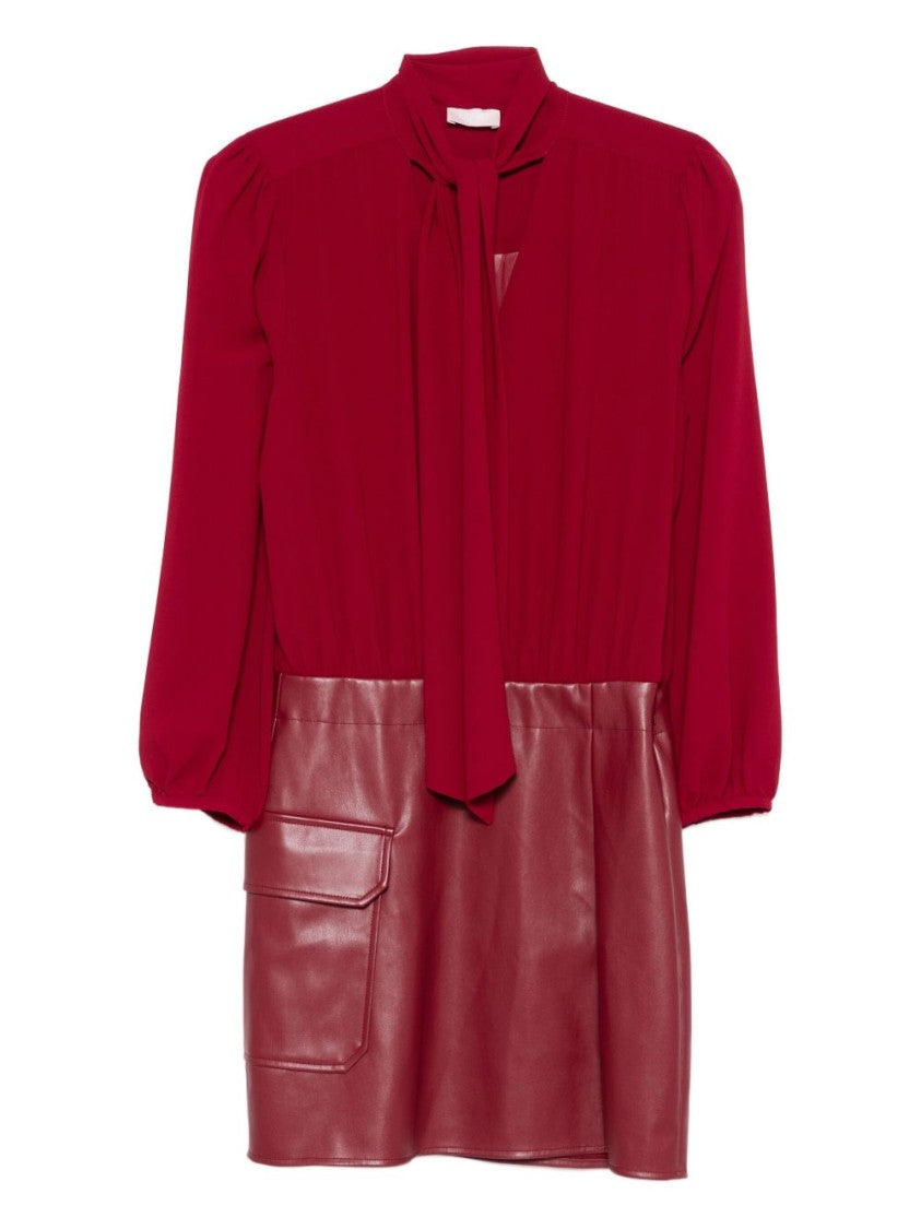 Liu Jo Mini Dress With Tied Neckline