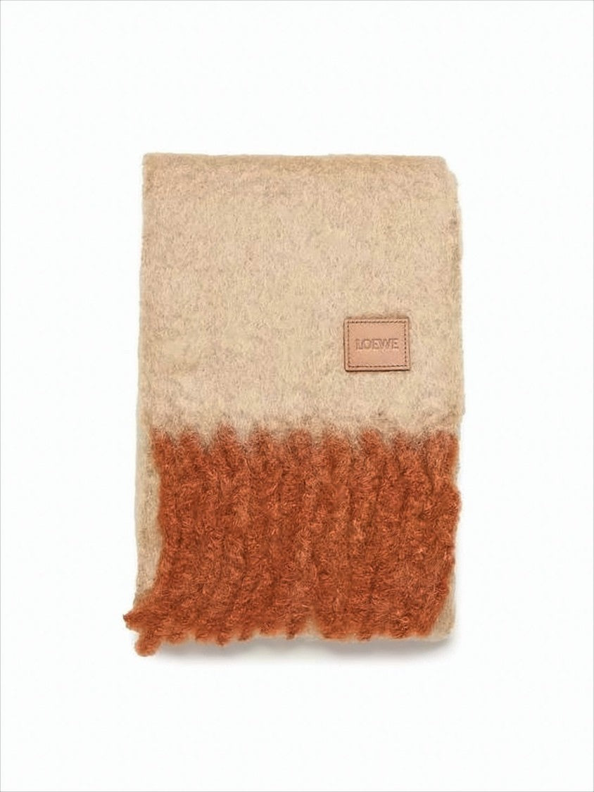 Loewe Textured Mohair And Wool Blend Scarf
