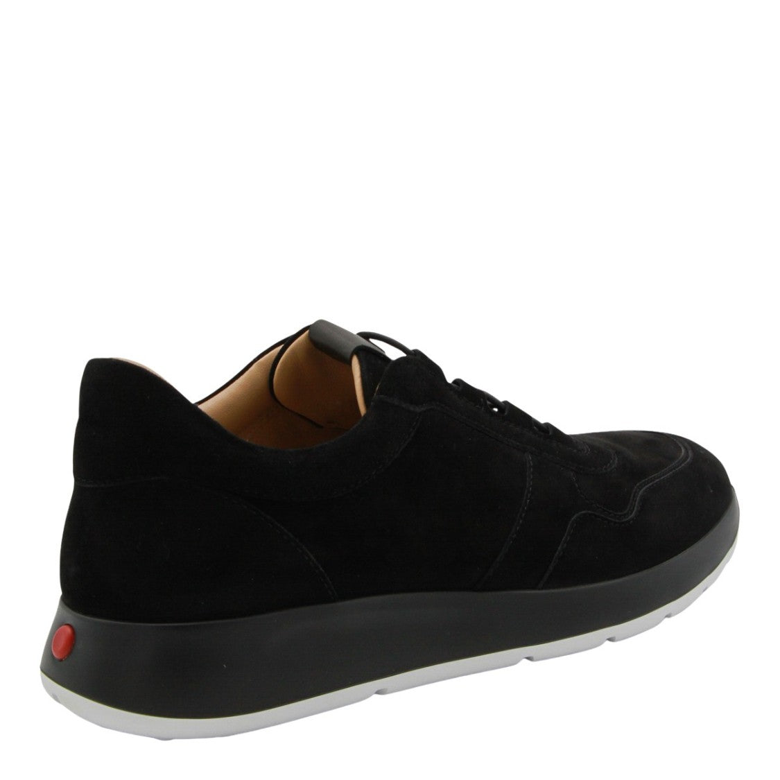 Tod's Streamlined Black Suede Sneakers With Contrasting Outsole