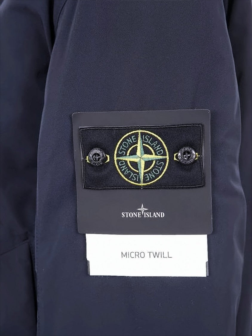 Stone Island Padded Hooded Jacket With Minimalist Design