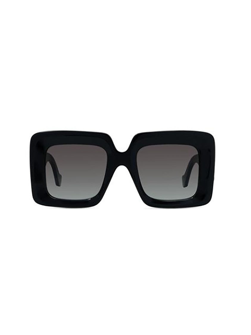 Loewe Black Lw40176u Rectangular Thick Sunglasses