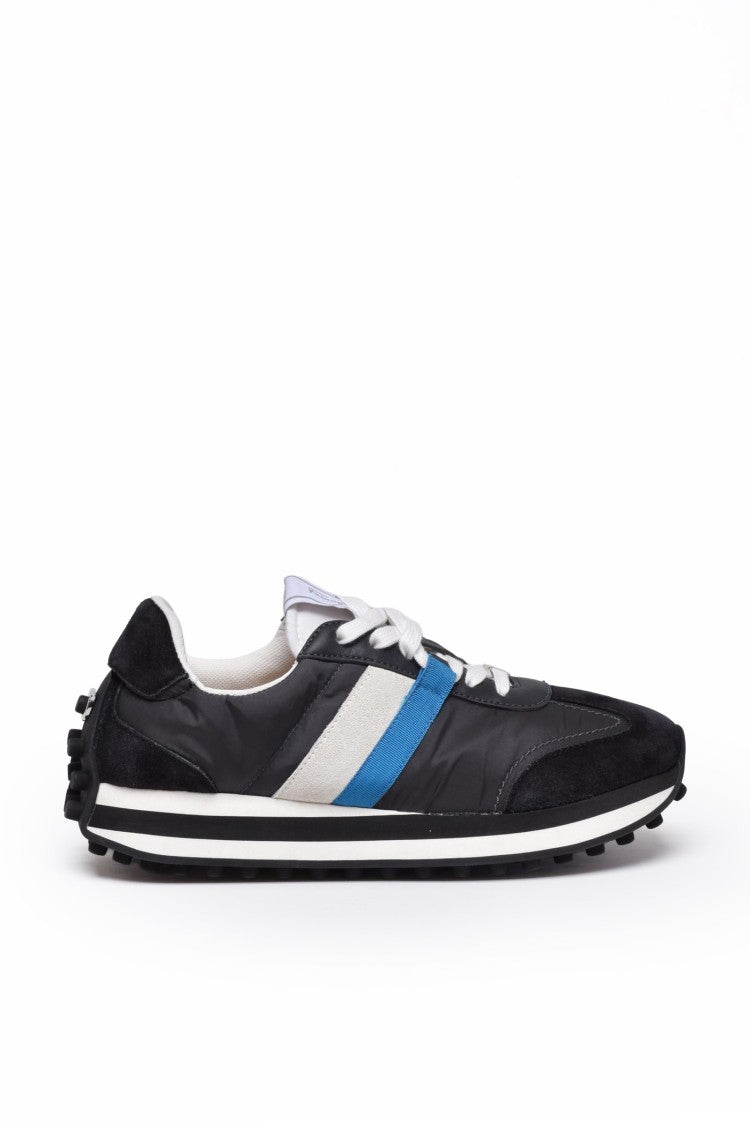 Salvatore Ferragamo Black Leather Sneakers
