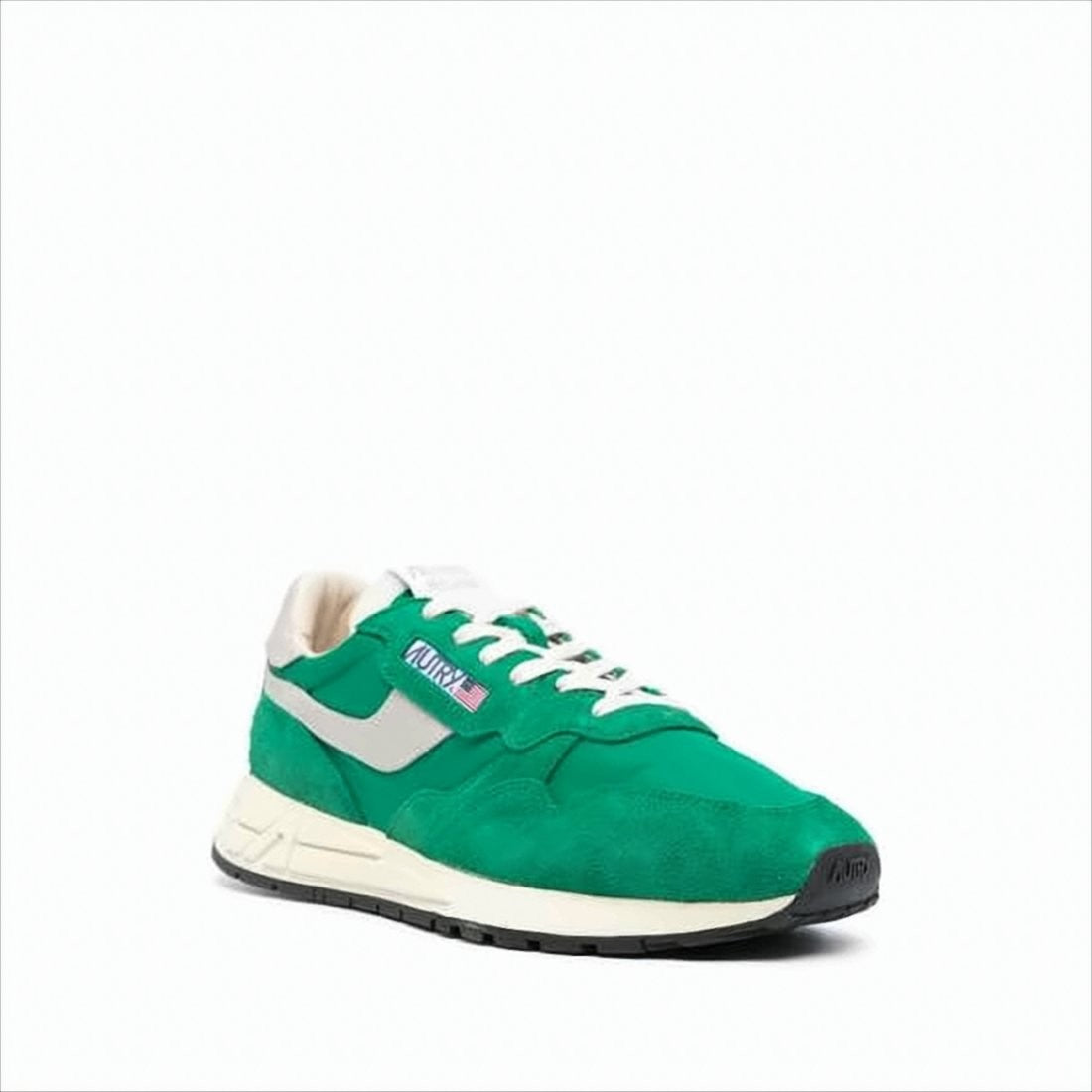 Autry Green Suede And Nylon Sneakers