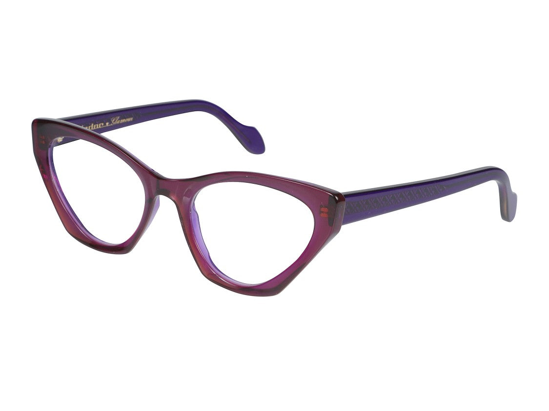 Kador Coachella Glamour Glossy Cat-Eye Sunglasses