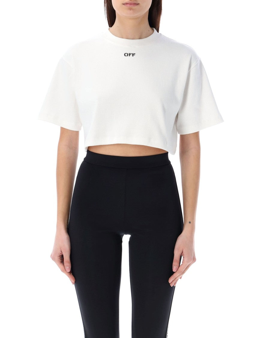 Off-White Cropped Tee