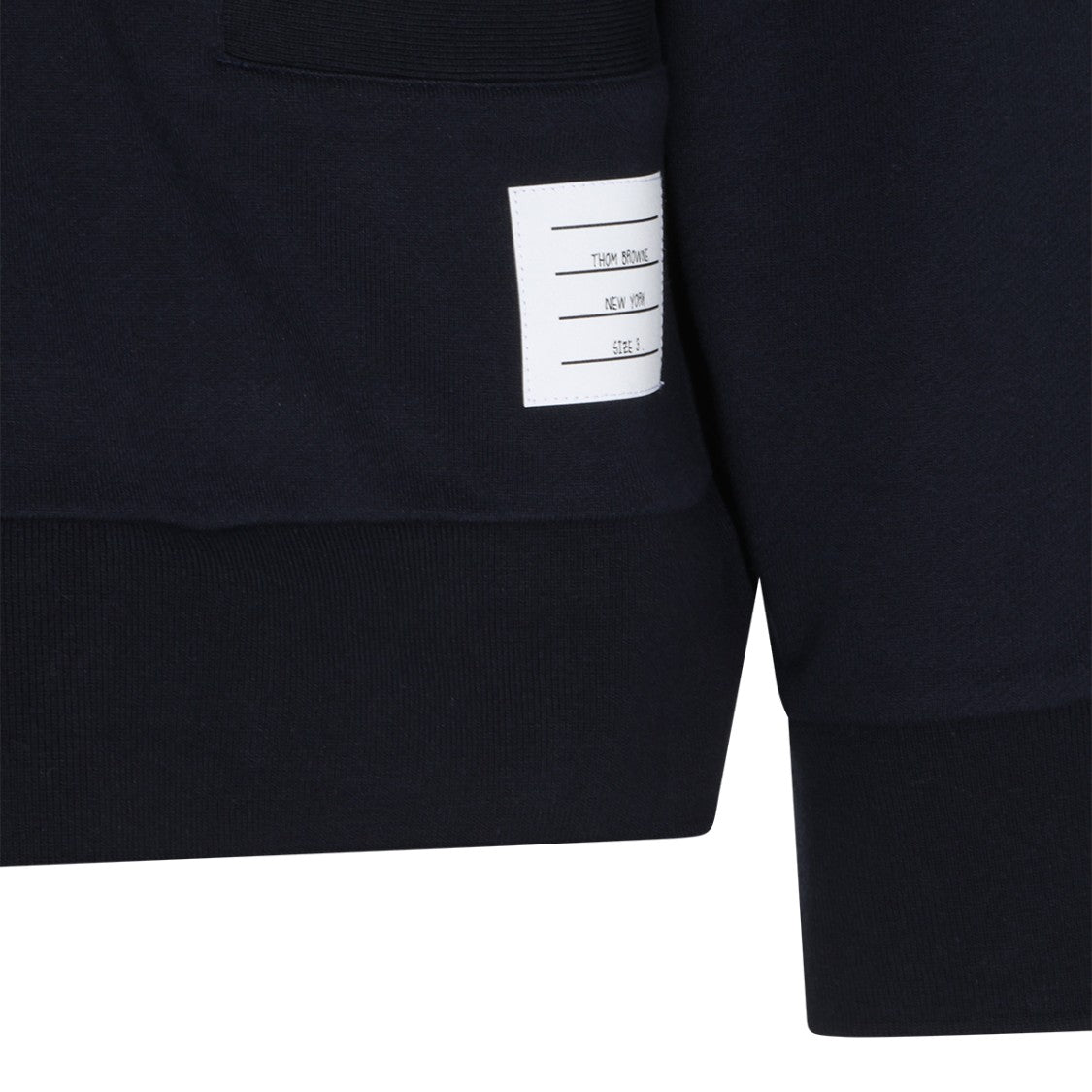 Thom Browne V-Neck Cotton Knit Sweater With Embroidered Sailboat