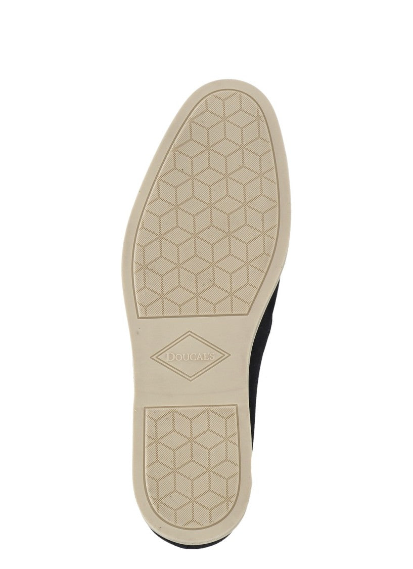 Doucal's Blue Suede Leather Loafers