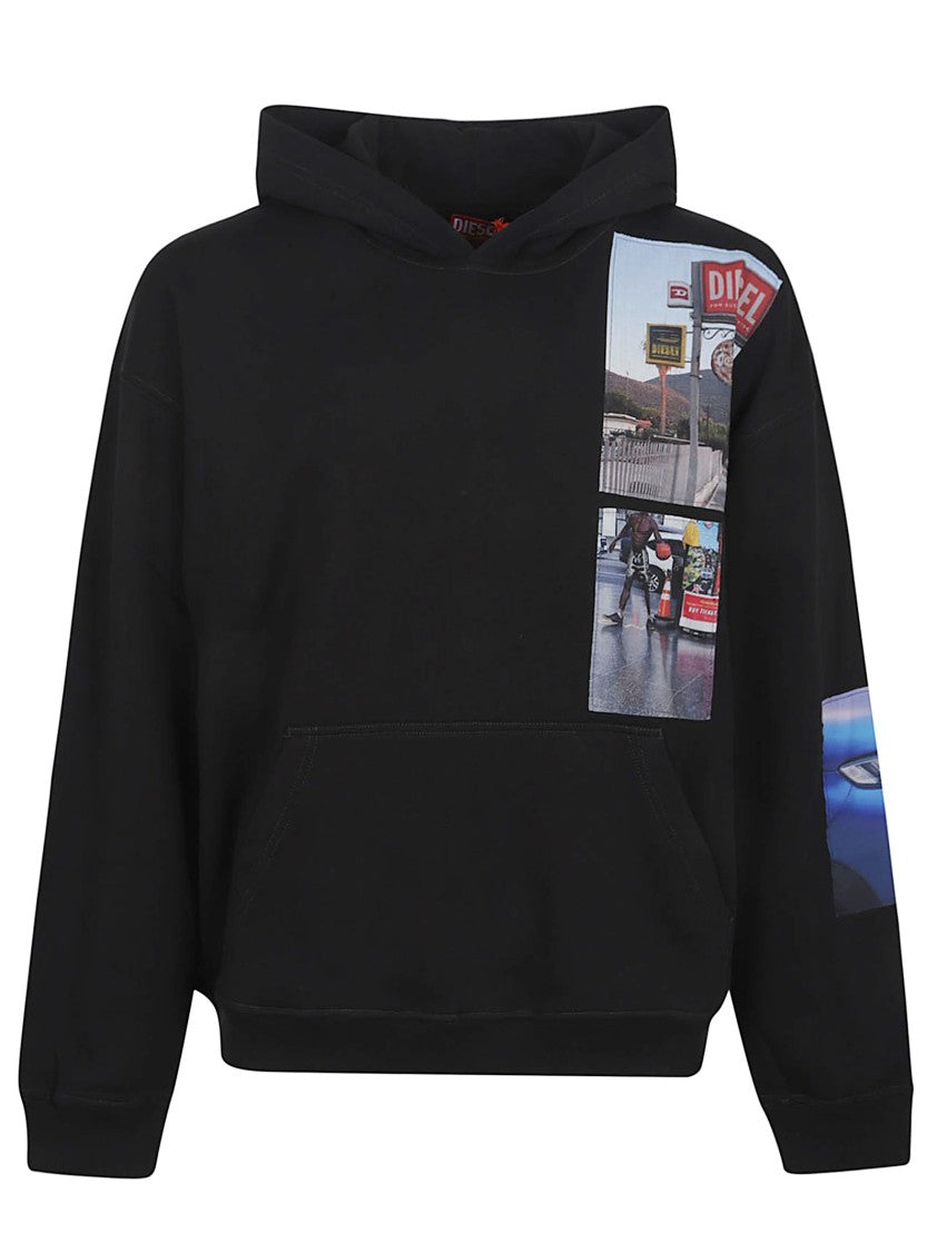Diesel Relaxed Black Hoodie