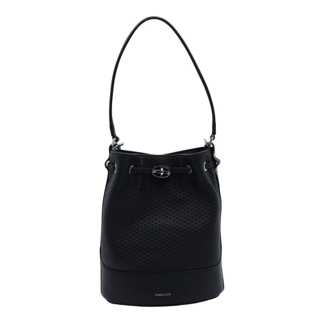 Zanellato Textured Black Bucket Bag