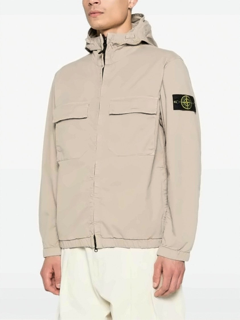 Stone Island Lightweight Casual Jacket With Front Zipper