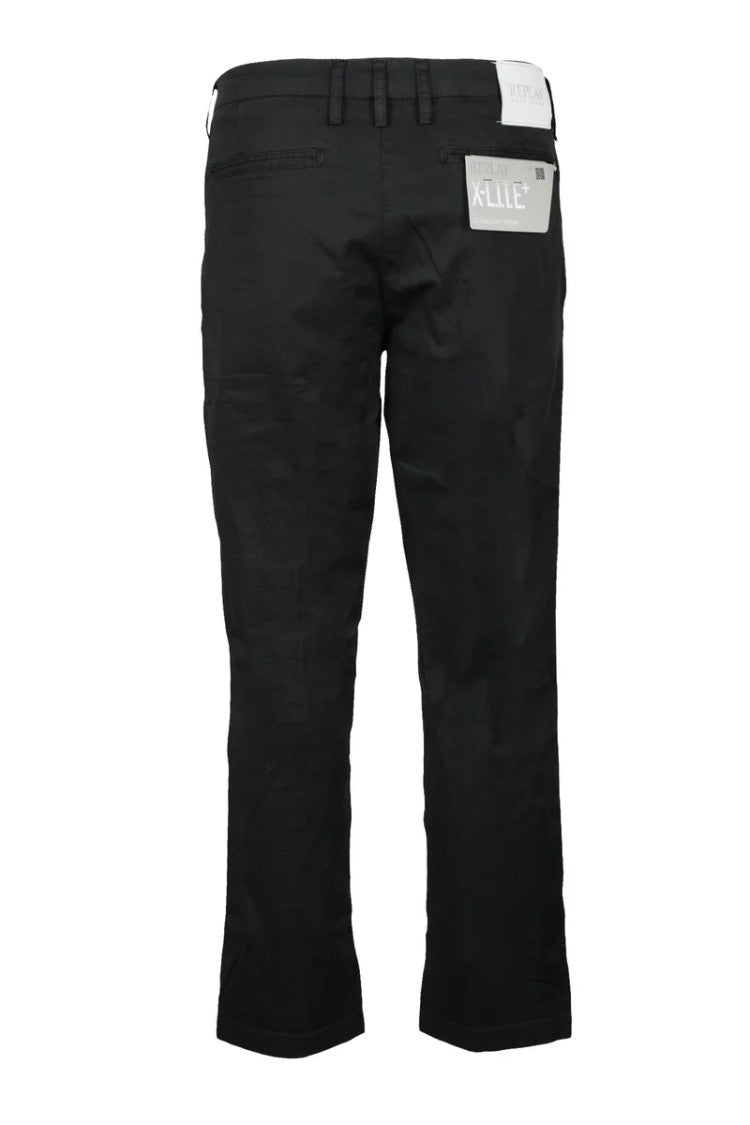 Replay Slim Fit Mid-Rise Casual Pants With Dynamic Stretch