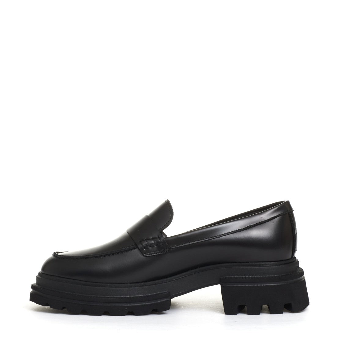 Hogan New Black Leather Moccasin