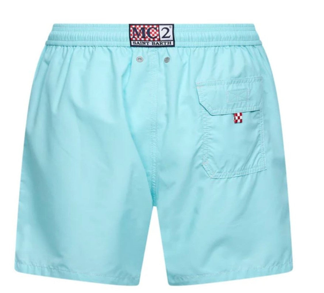 Mc2 Saint Barth Light Blue Patmos Swim Shorts