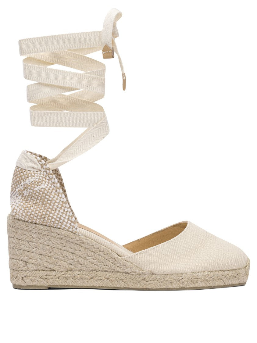 Castaner Closed Toe Espadrilles With Woven Jute Wedge Heel