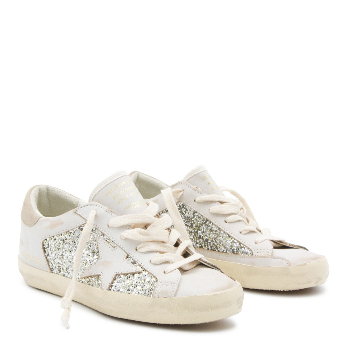 Golden Goose White Leather Platinum Star Sneakers
