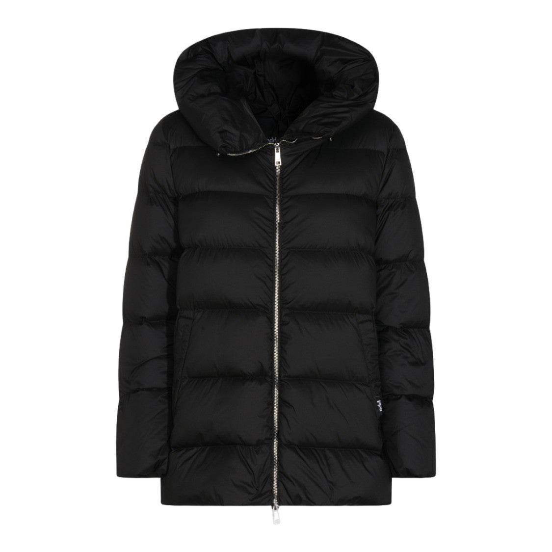 Add Down Puffer Coat With High Collar