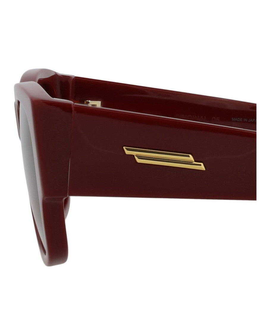 Bottega Veneta Bold Square-Frame Acetate Sunglasses With Saddle Nose Bridge