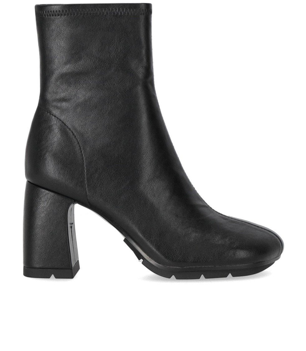 Ash Eclat Black Heeled Ankle Boot