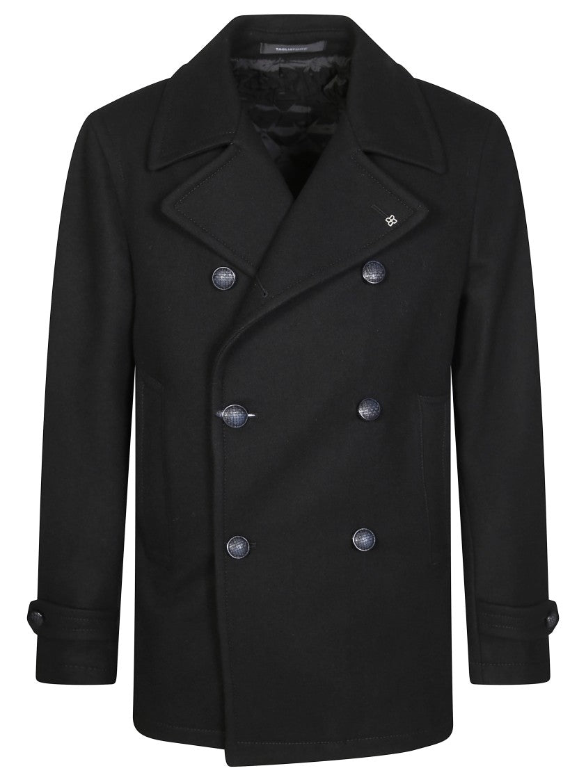 Tagliatore Double-Breasted Men's Giaccone Picot Coat