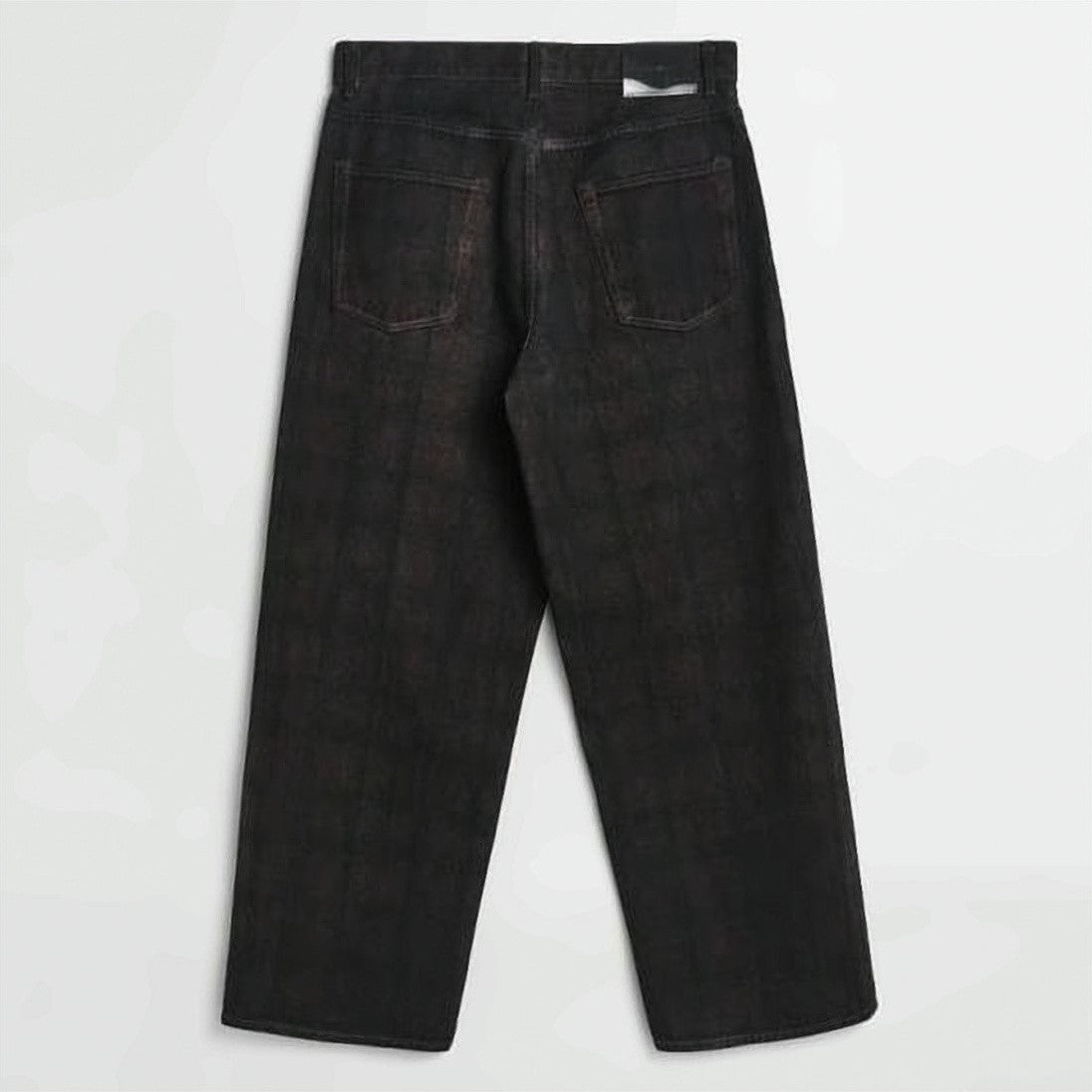 Our Legacy Straight-Leg Pants With Subtle Dark Plaid Pattern