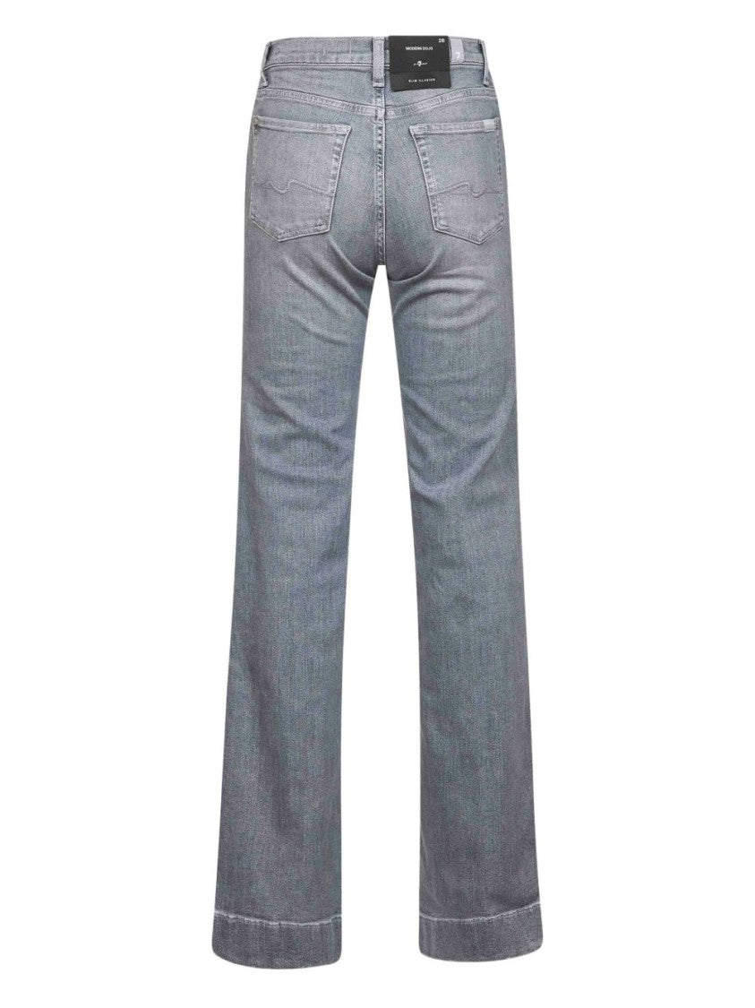 Seven High-Waisted Straight-Leg Jeans With Vintage Wash