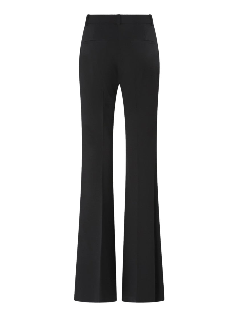 Pinko Tailored High-Waisted Flared Trousers With Polished Button Detail