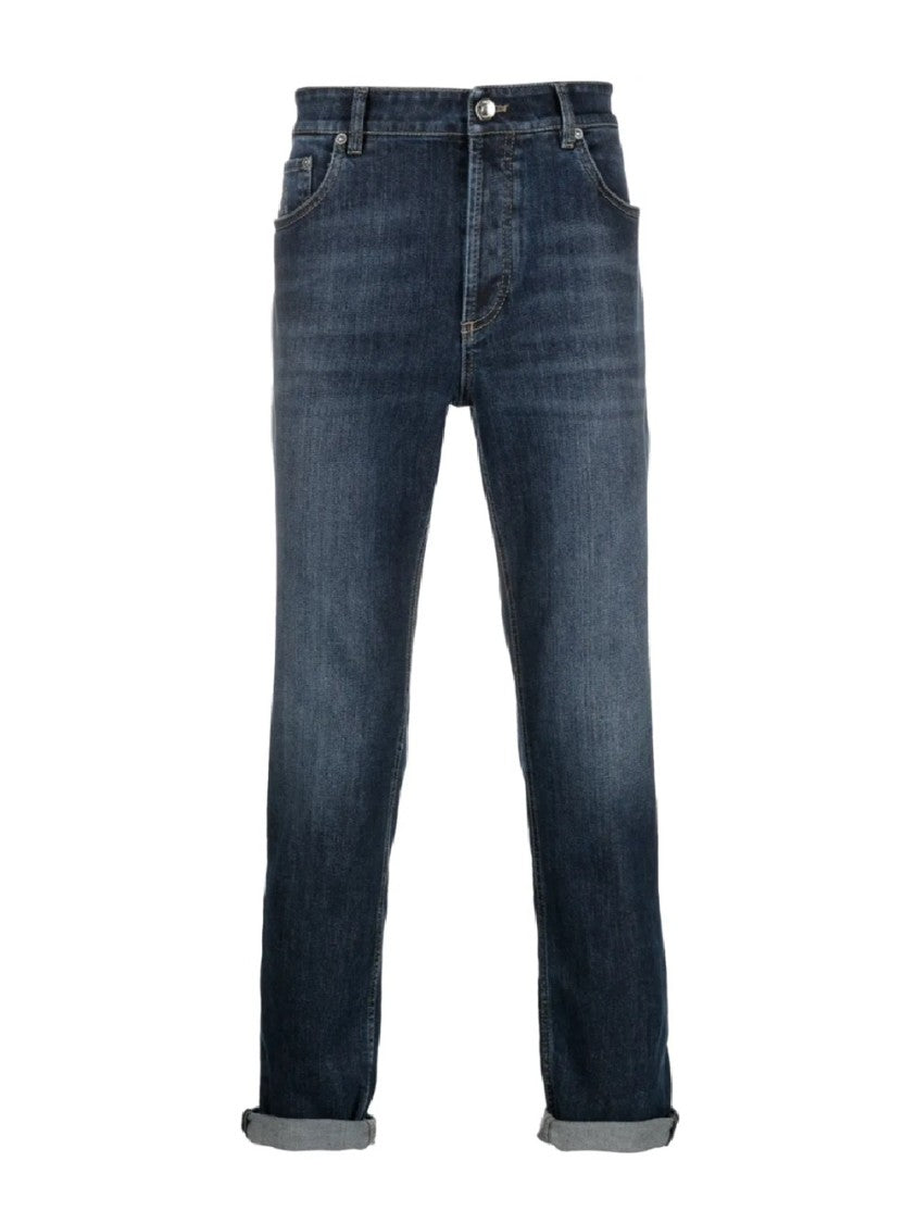 Brunello Cucinelli Straight-Leg Denim Pants