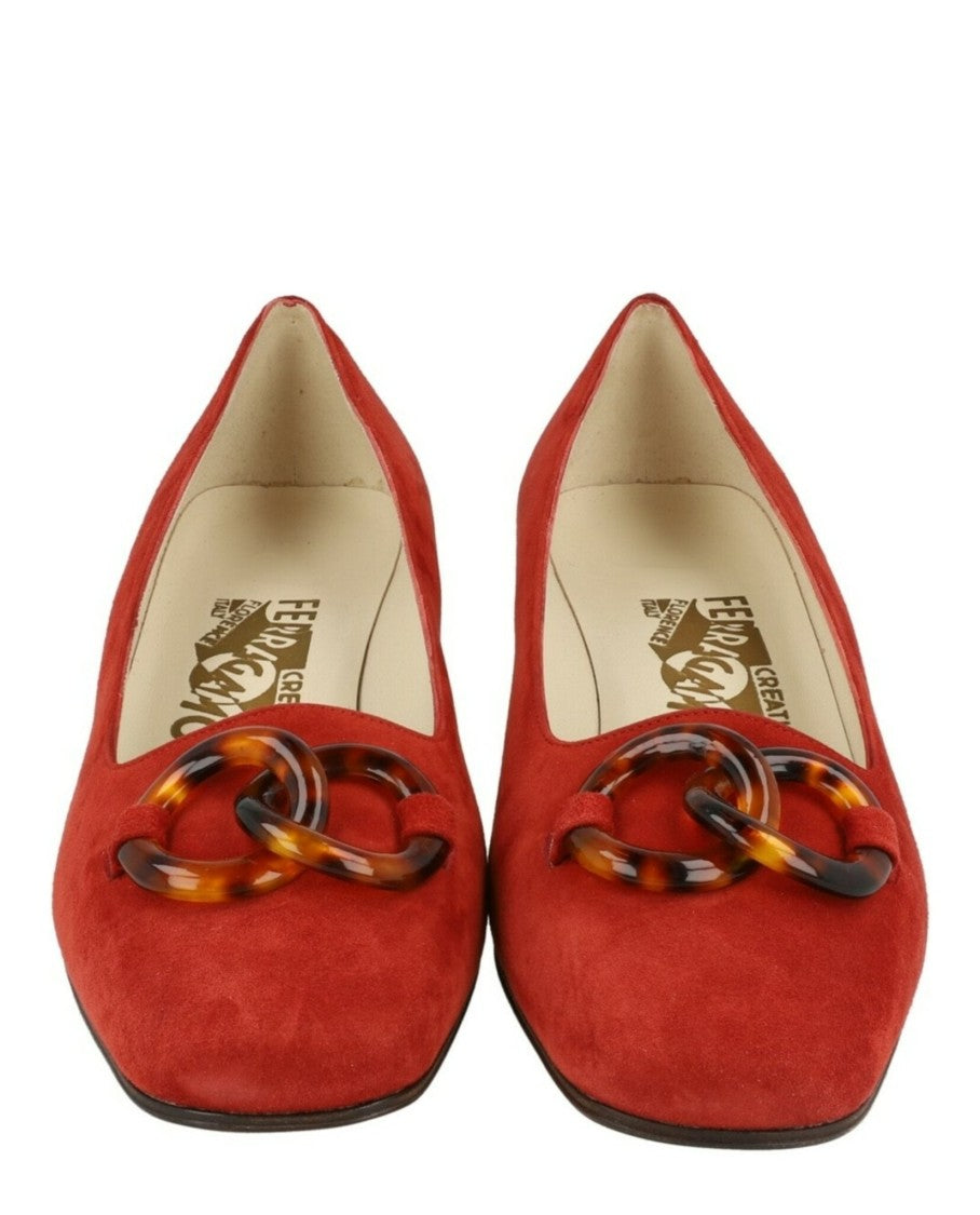 Ferragamo Suede Archive Limited Edition 1968 Germaine Pumps