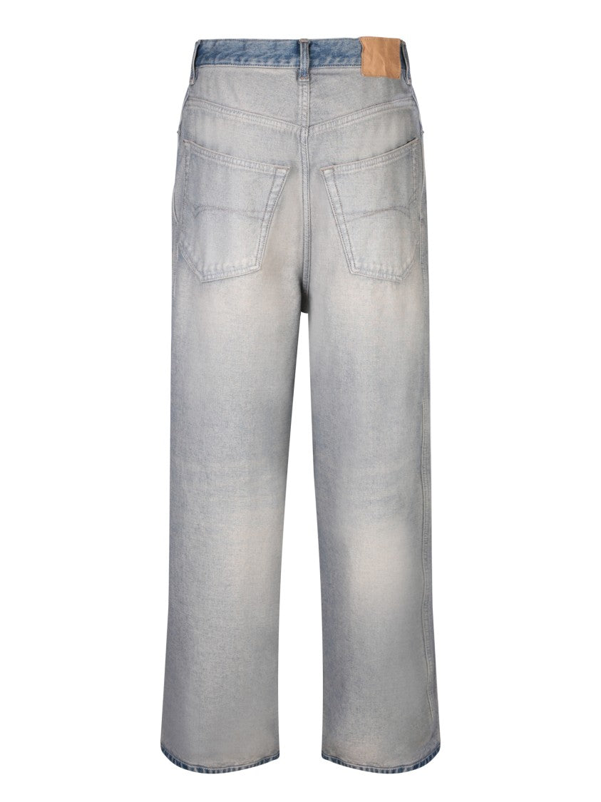 Balenciaga Blue Cotton Jeans