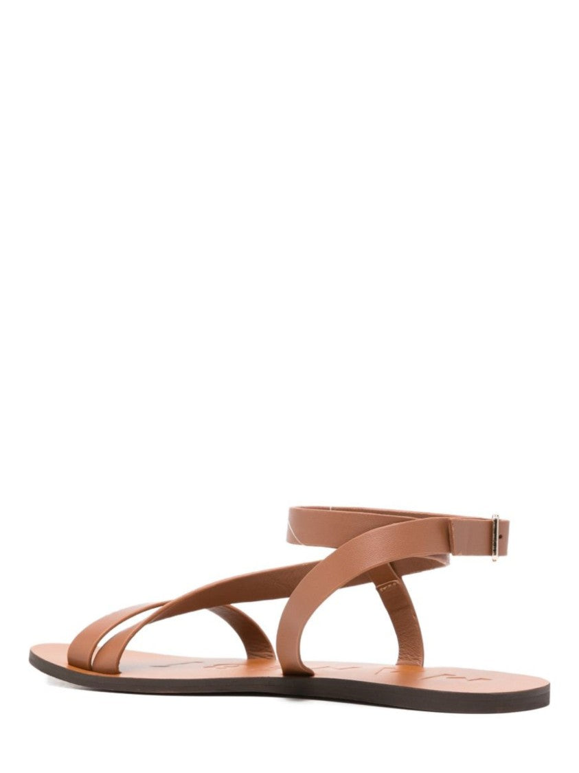 Manebi Cayon Minimalist Ankle Strap Sandals
