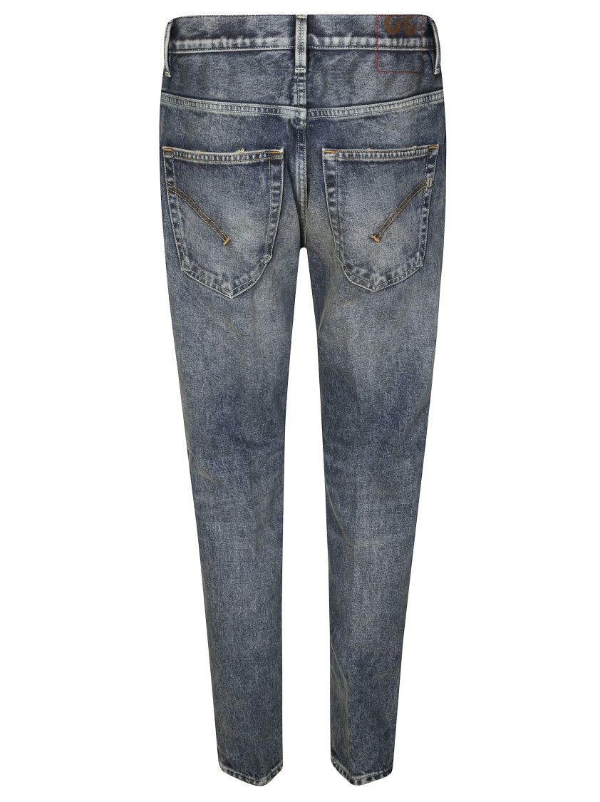 Dondup Tailored Straight Leg Brighton Pants With Minimalist Design