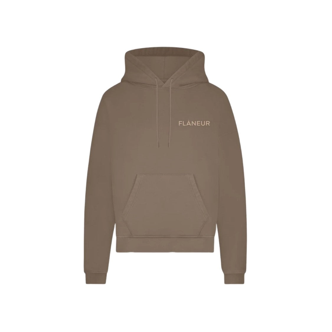 Flaneur Brown Heavyweight Garment-Dyed Cotton Hoodie