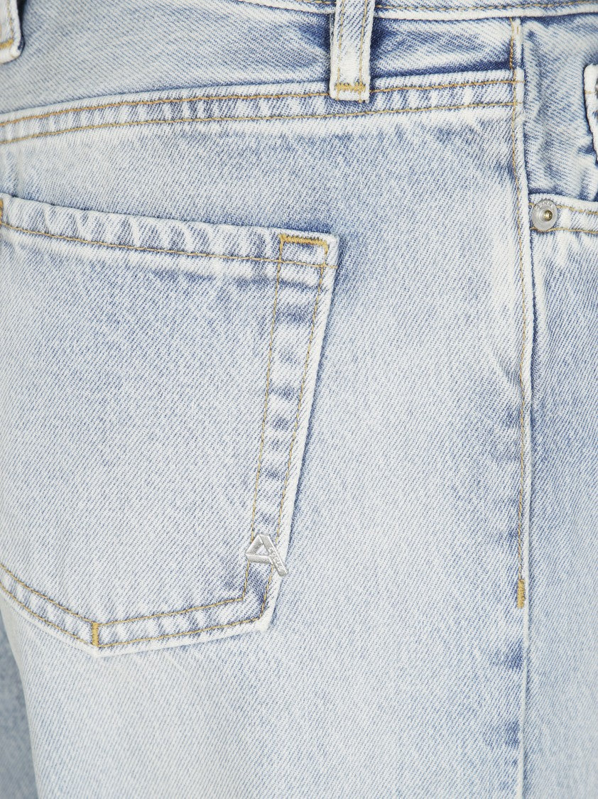 Cycle Light Wash Straight-Leg Denim Jeans