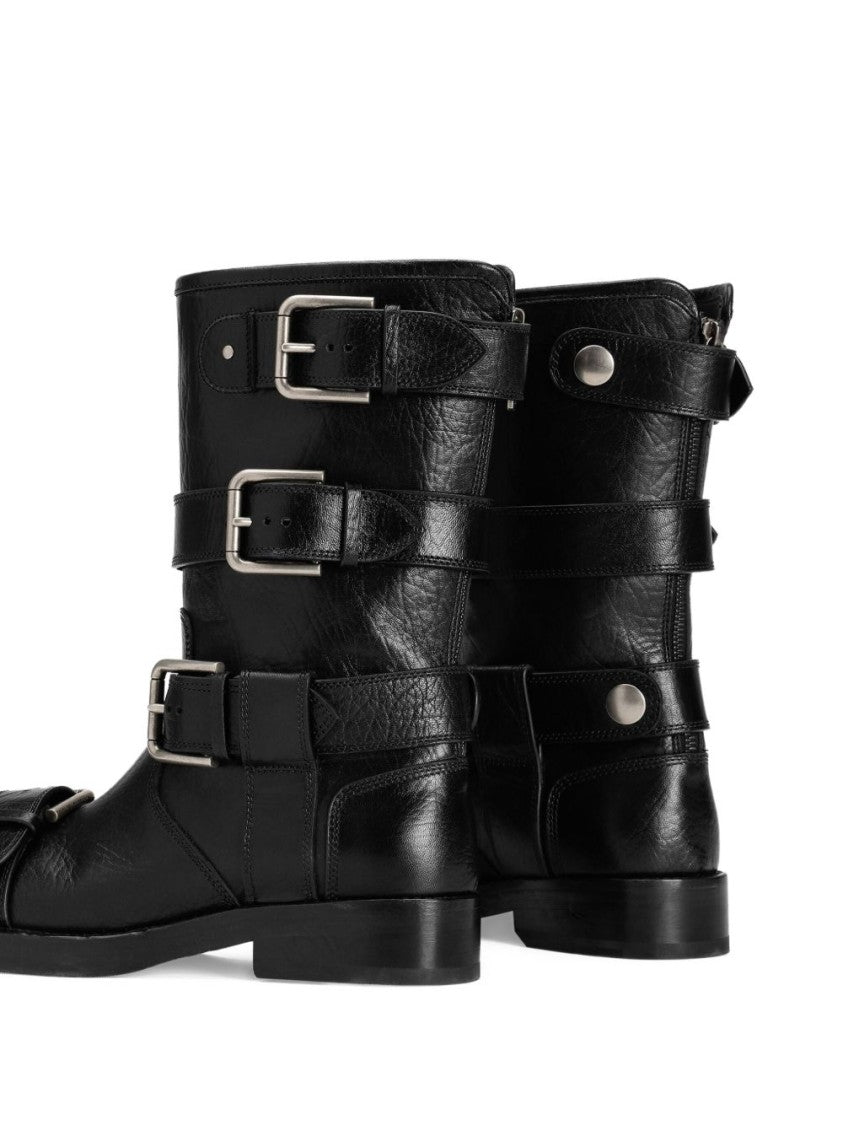 Dolce & Gabbana Leather Ankle Boots