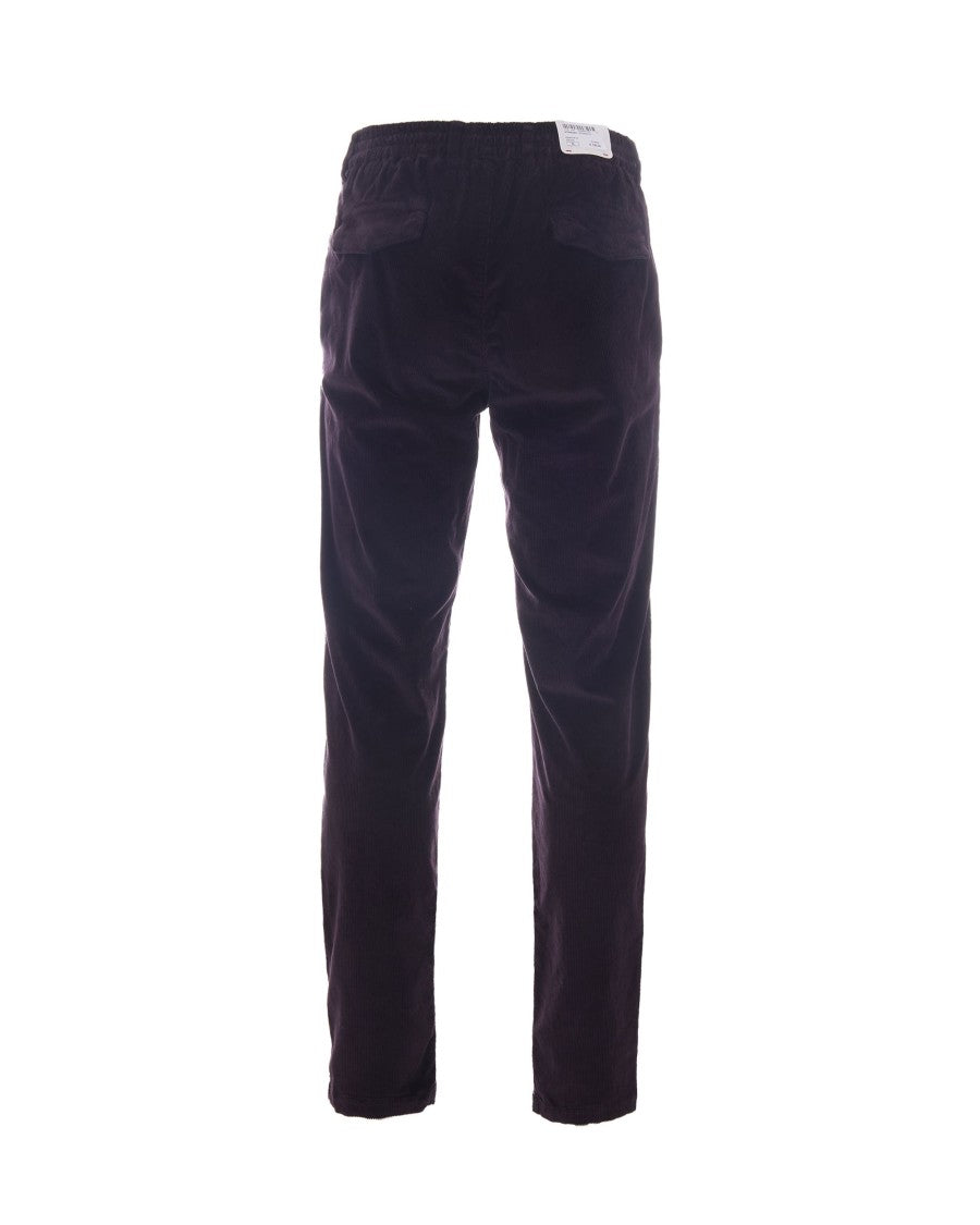 Eleventy Corduroy Jogger Pants With Adjustable Waist
