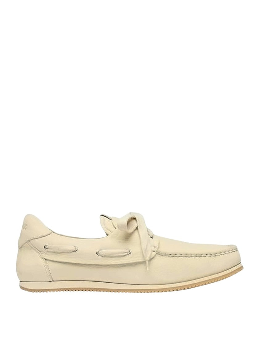 Jacquemus Minimalist Leather Loafers With Lace-Up Detail