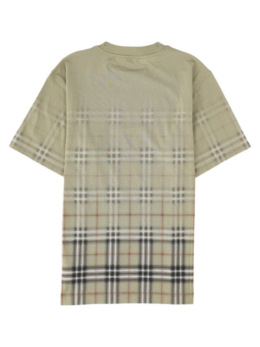 Burberry Multicolour Check Pattern Cotton T-Shirt