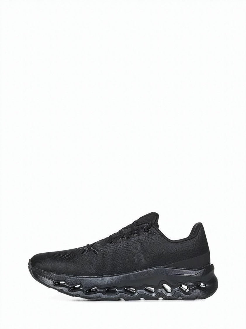 On Running Low-Profile Black Sneakers With Recycled Polyester Upper